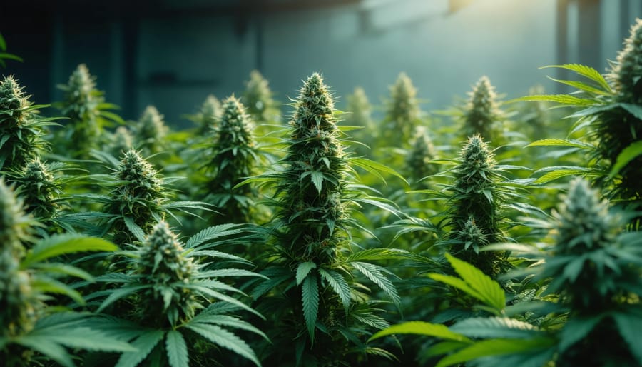 Business professional reviewing financial documents and blueprints on laptop computer